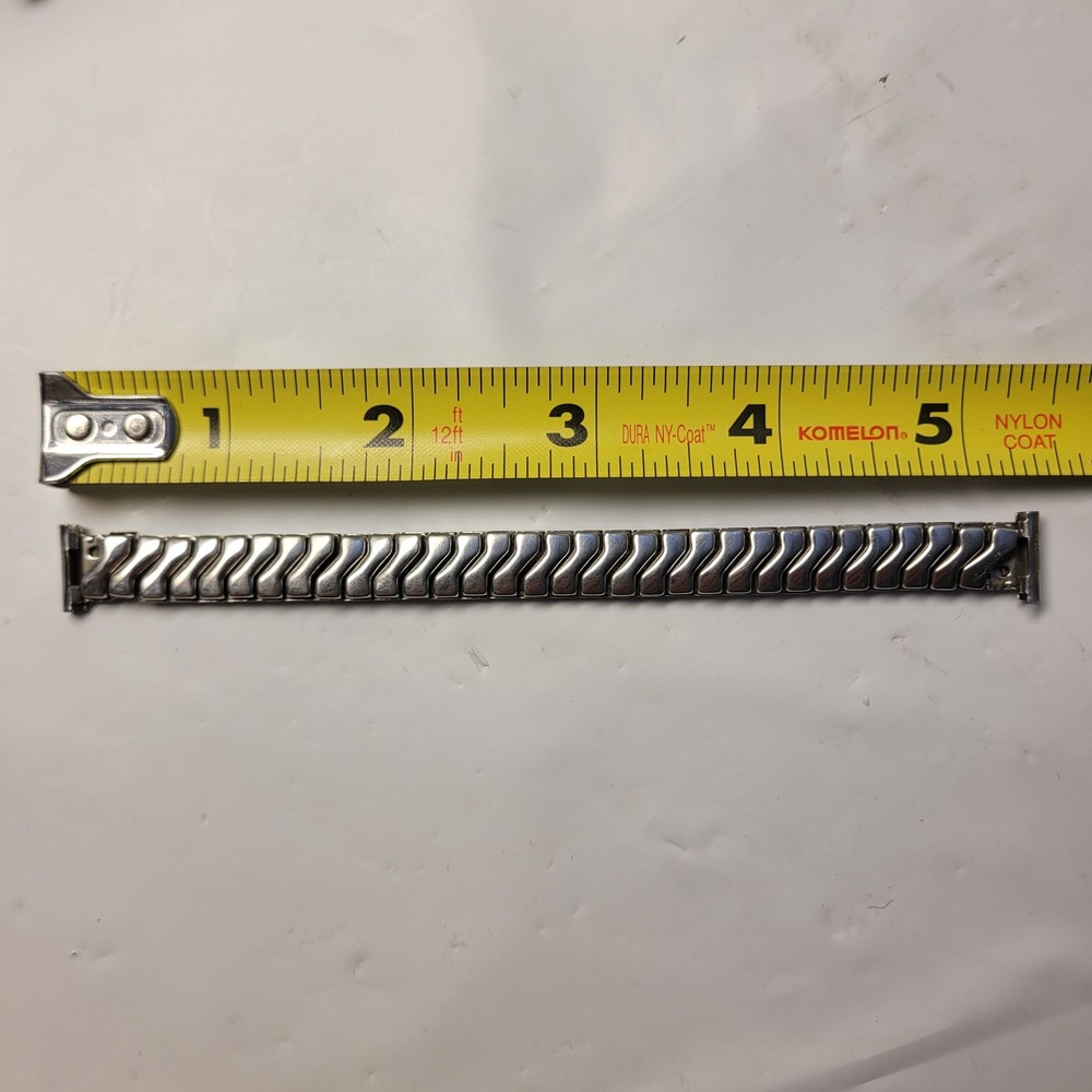 Bellavance Watch Band Stainless Steel S-Link Expansion Vintage Jewelry Accessory